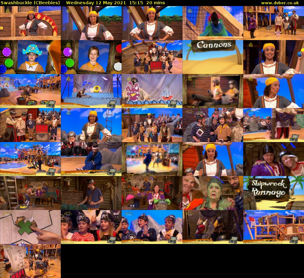Swashbuckle (CBeebies) Wednesday 12 May 2021 15:15 - 15:35