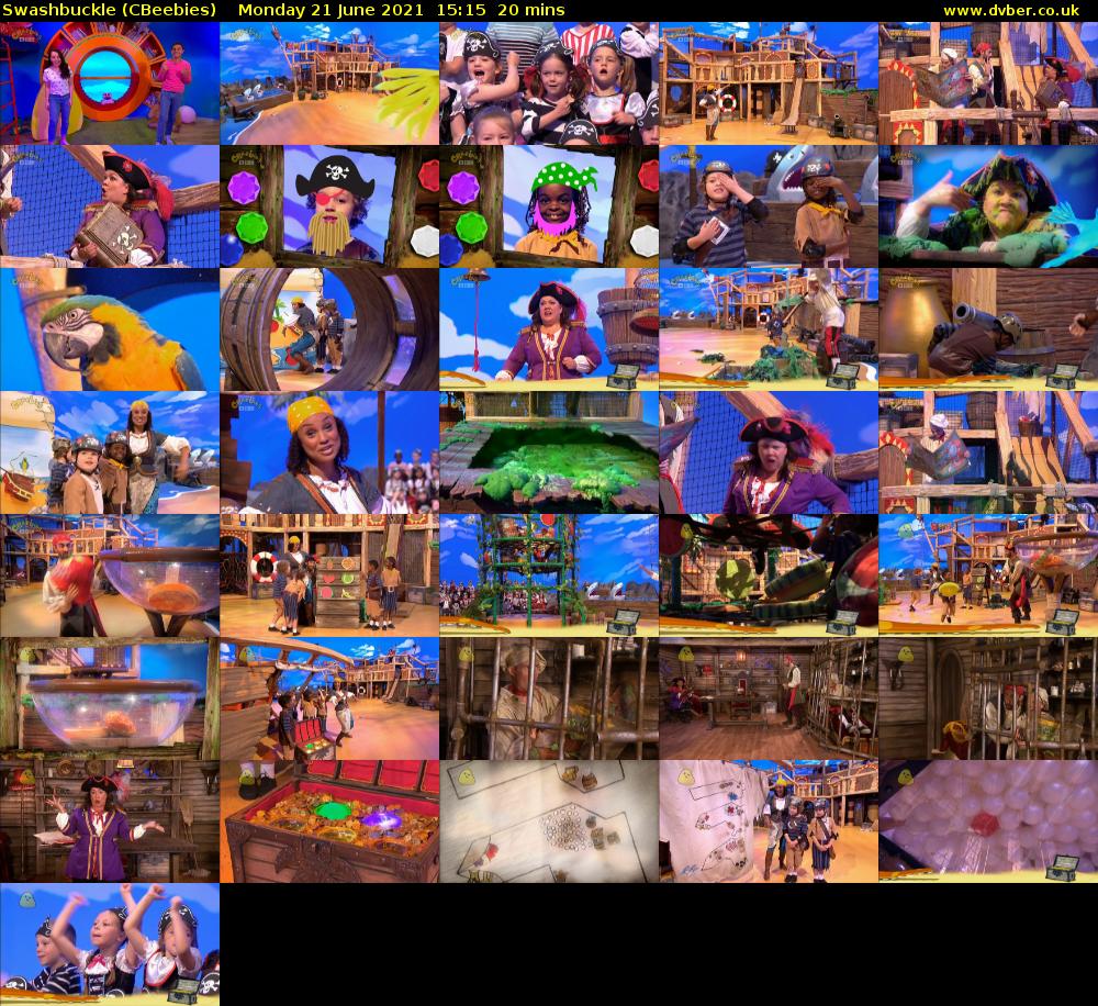 Swashbuckle (CBeebies) Monday 21 June 2021 15:15 - 15:35