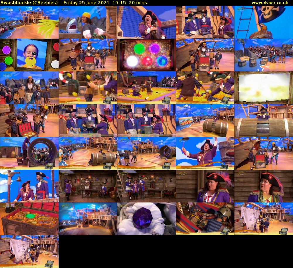 Swashbuckle (CBeebies) Friday 25 June 2021 15:15 - 15:35