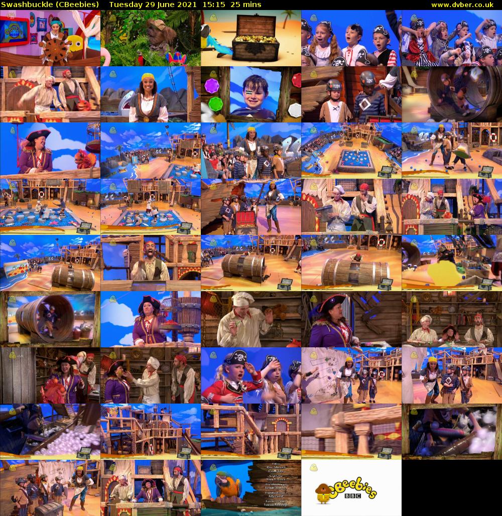 Swashbuckle (CBeebies) Tuesday 29 June 2021 15:15 - 15:40