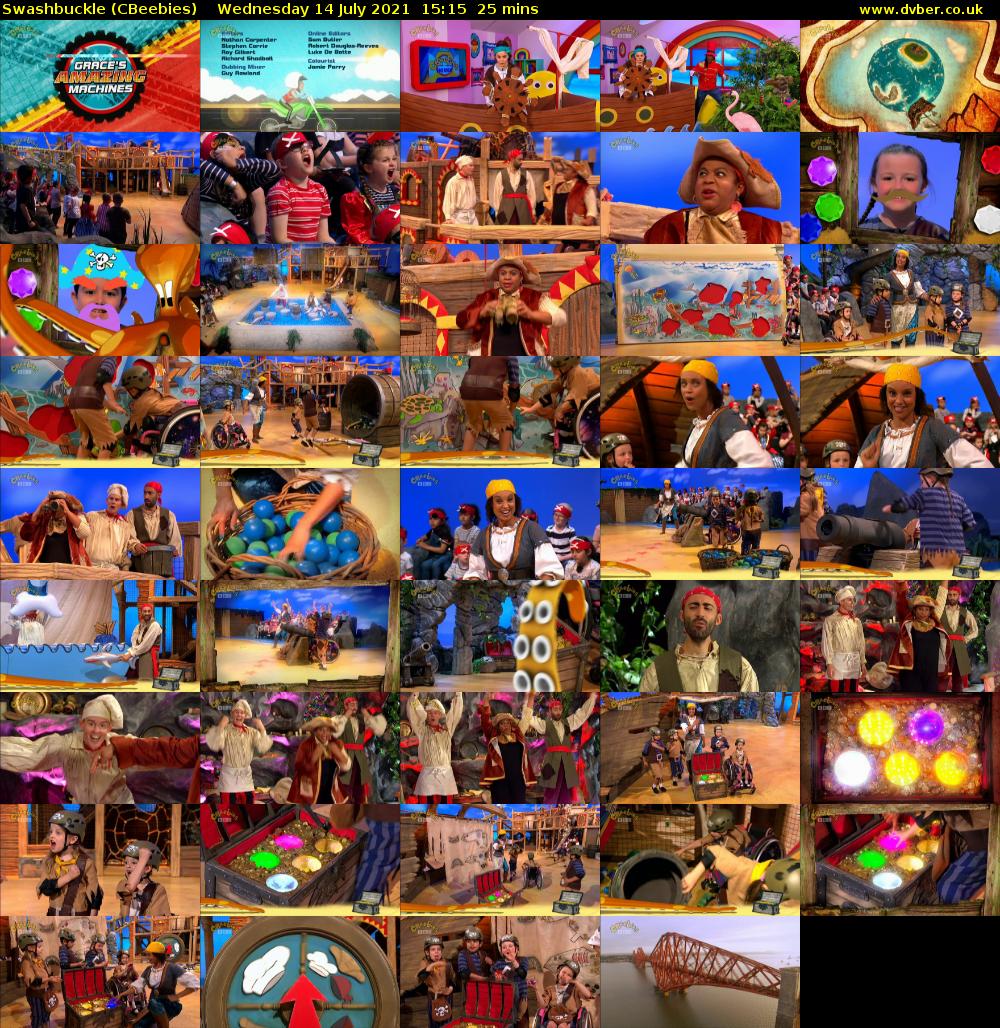 Swashbuckle (CBeebies) Wednesday 14 July 2021 15:15 - 15:40