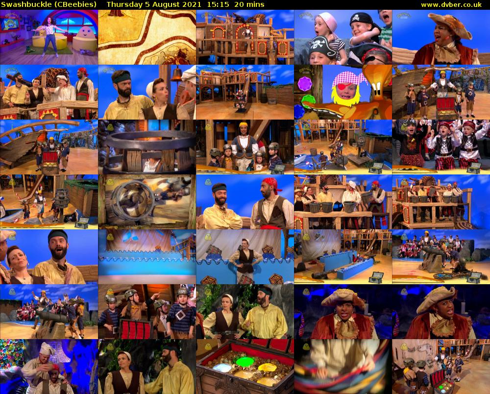 Swashbuckle (CBeebies) Thursday 5 August 2021 15:15 - 15:35