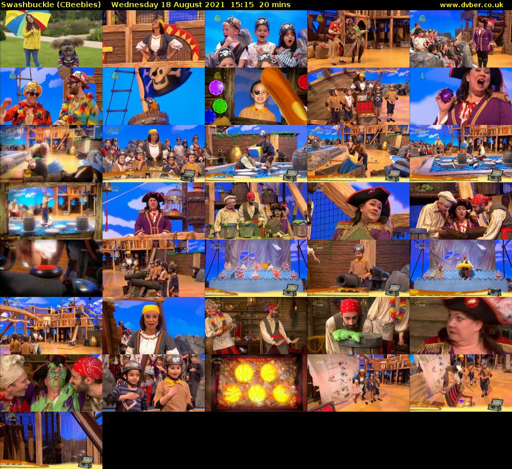 Swashbuckle (CBeebies) Wednesday 18 August 2021 15:15 - 15:35