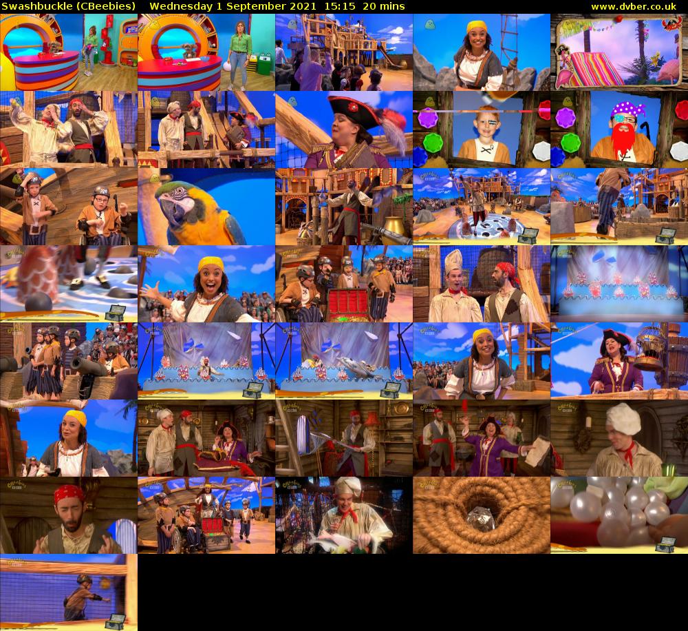 Swashbuckle (CBeebies) Wednesday 1 September 2021 15:15 - 15:35