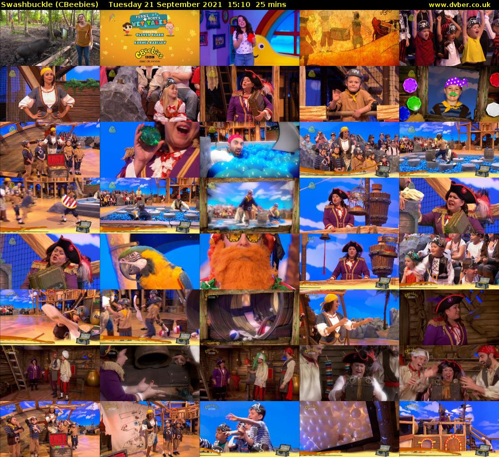 Swashbuckle (CBeebies) Tuesday 21 September 2021 15:10 - 15:35