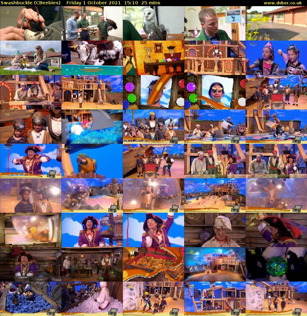 Swashbuckle (CBeebies) Friday 1 October 2021 15:10 - 15:35