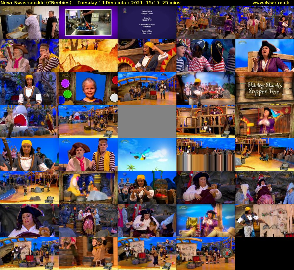 Swashbuckle (CBeebies) Tuesday 14 December 2021 15:15 - 15:40