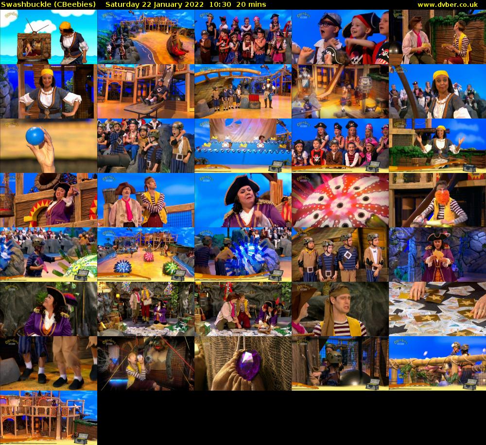 Swashbuckle (CBeebies) Saturday 22 January 2022 10:30 - 10:50