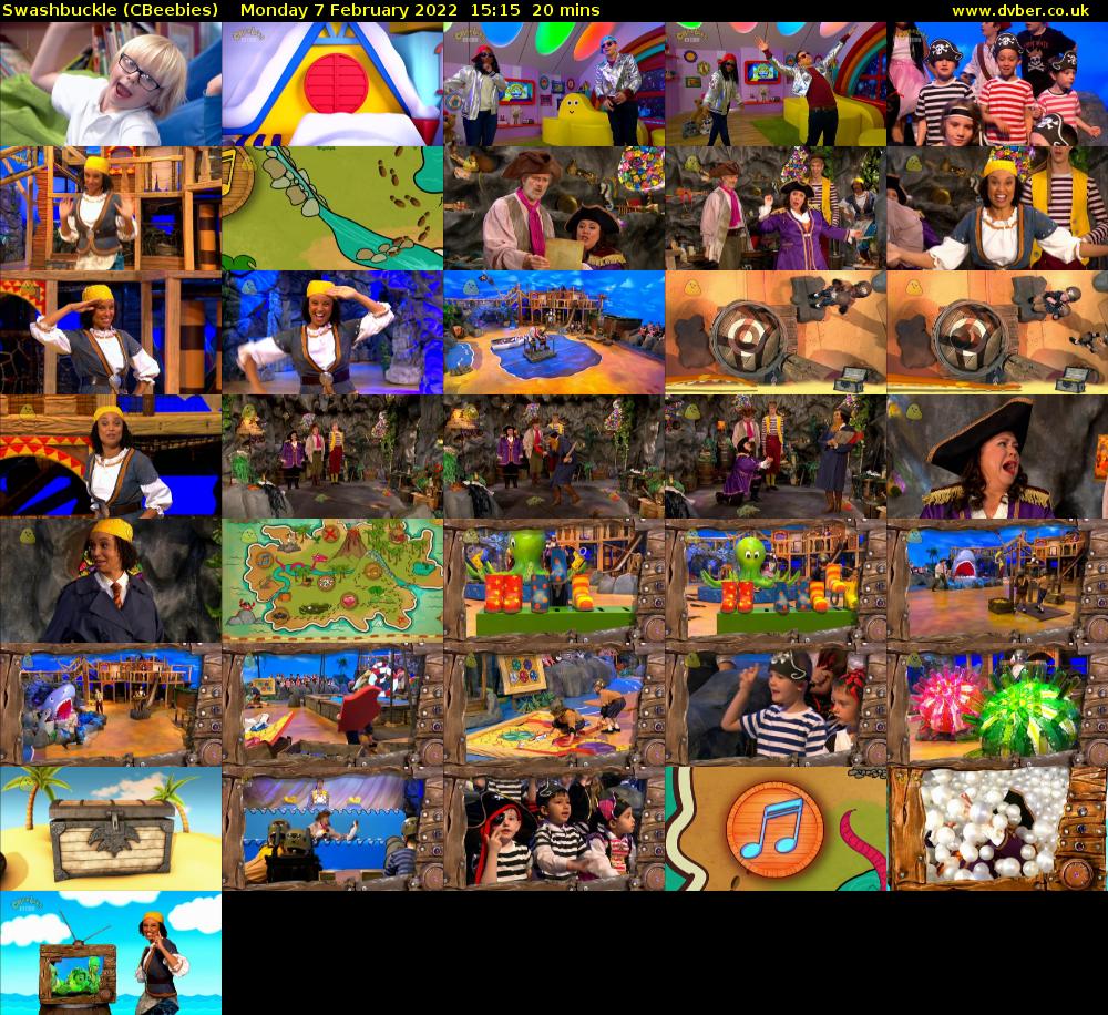 Swashbuckle (CBeebies) Monday 7 February 2022 15:15 - 15:35