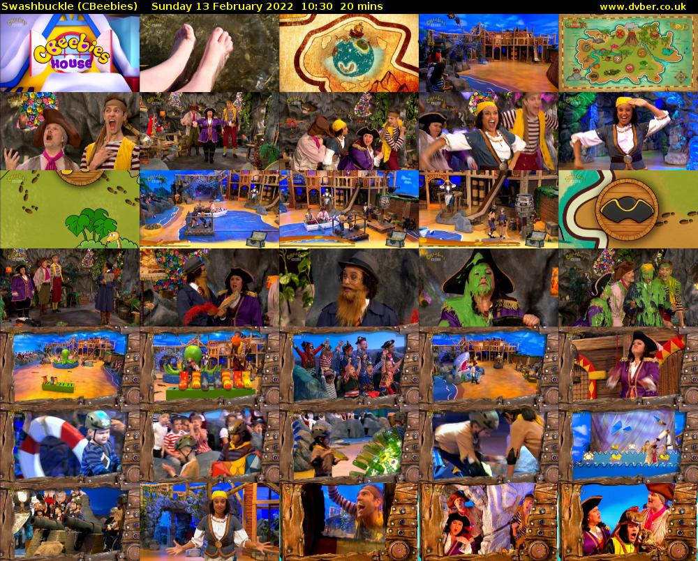 Swashbuckle (CBeebies) Sunday 13 February 2022 10:30 - 10:50