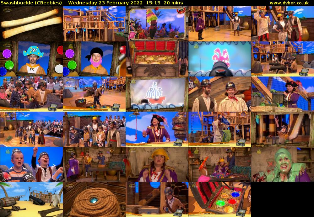 Swashbuckle (CBeebies) Wednesday 23 February 2022 15:15 - 15:35