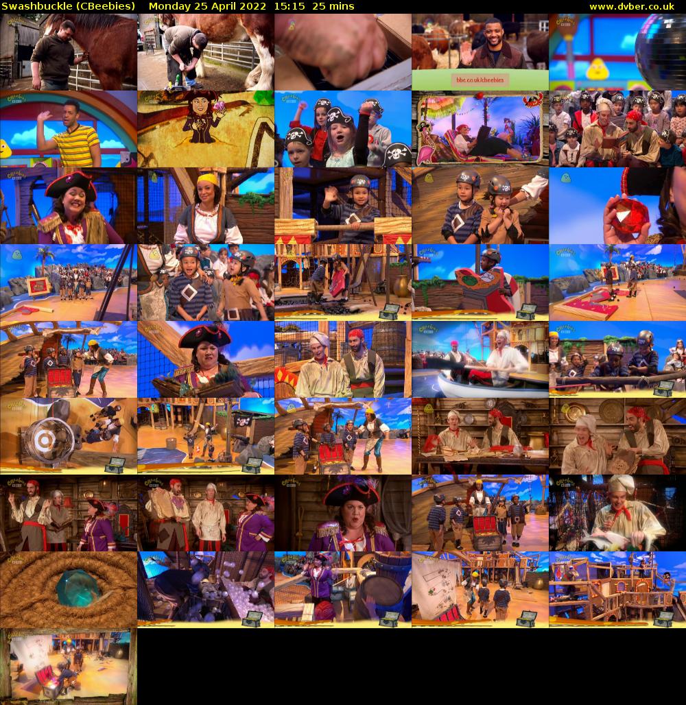 Swashbuckle (CBeebies) Monday 25 April 2022 15:15 - 15:40