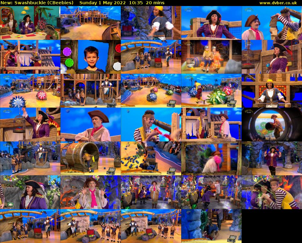 Swashbuckle (CBeebies) Sunday 1 May 2022 10:35 - 10:55