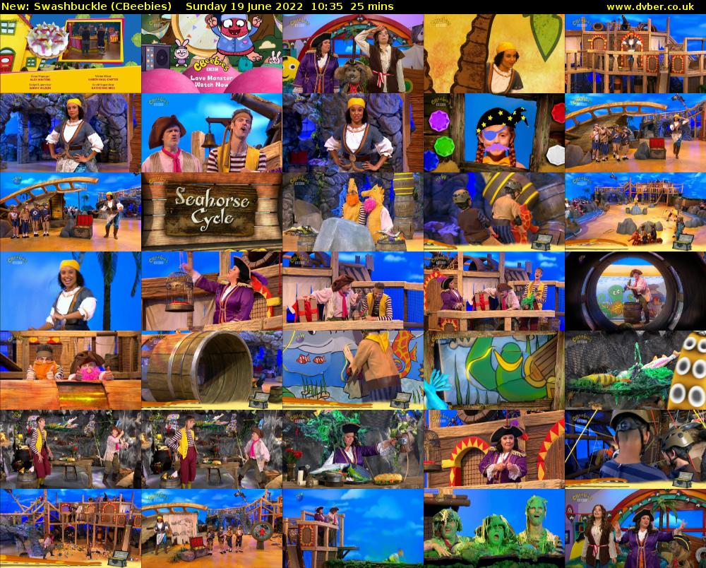 Swashbuckle (CBeebies) Sunday 19 June 2022 10:35 - 11:00