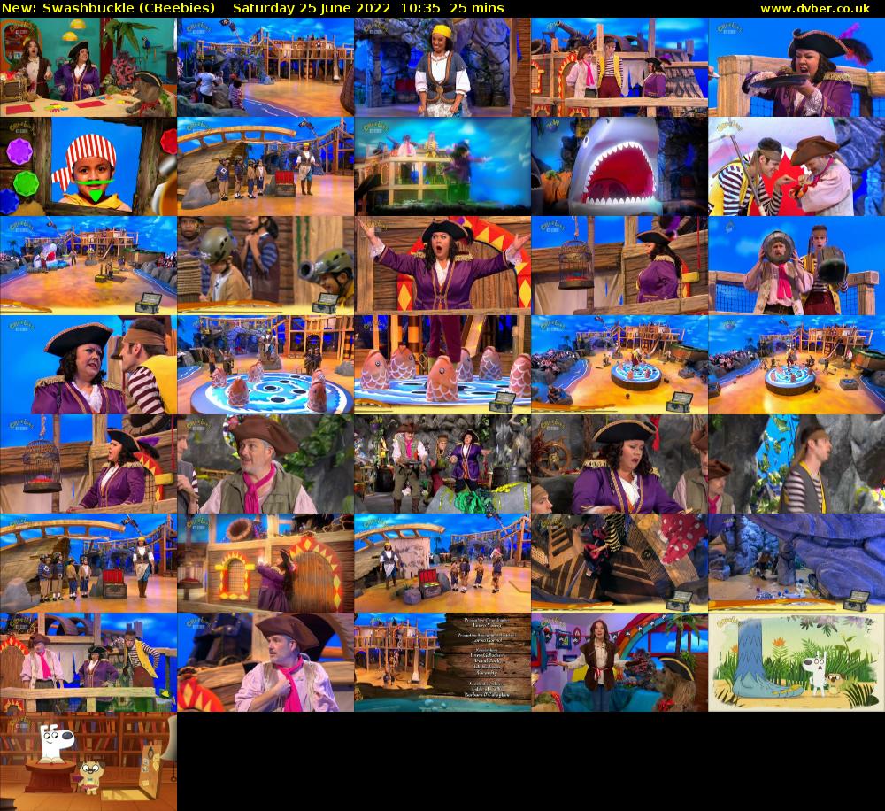 Swashbuckle (CBeebies) Saturday 25 June 2022 10:35 - 11:00