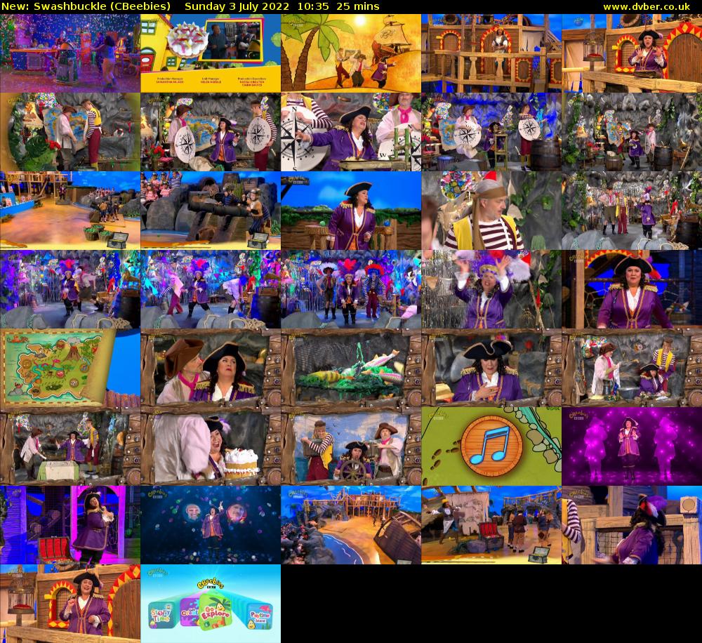 Swashbuckle (CBeebies) Sunday 3 July 2022 10:35 - 11:00
