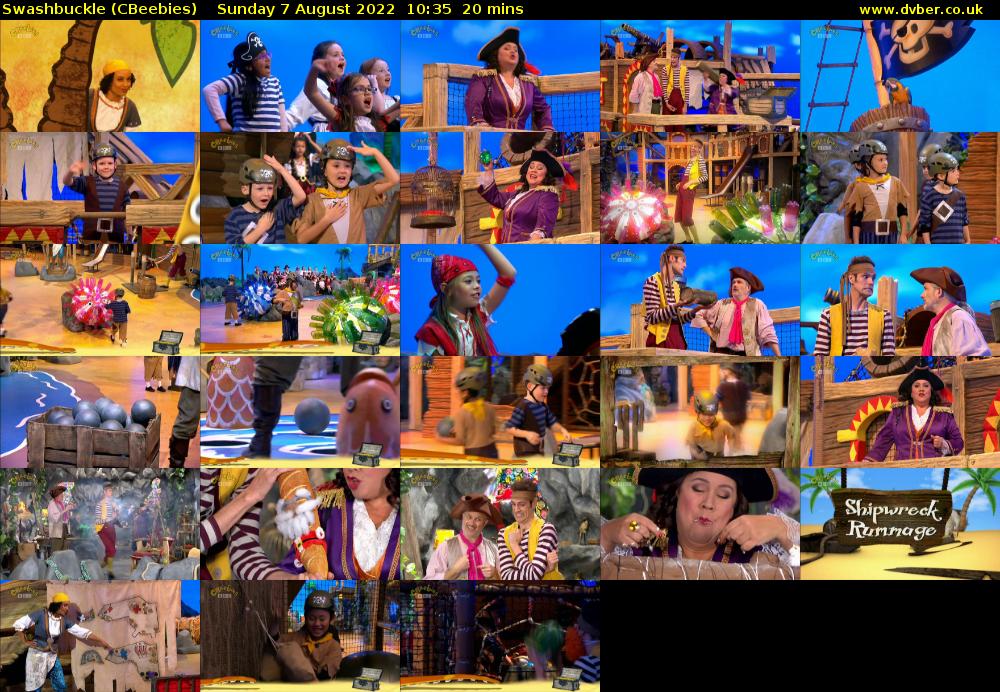 Swashbuckle (CBeebies) Sunday 7 August 2022 10:35 - 10:55