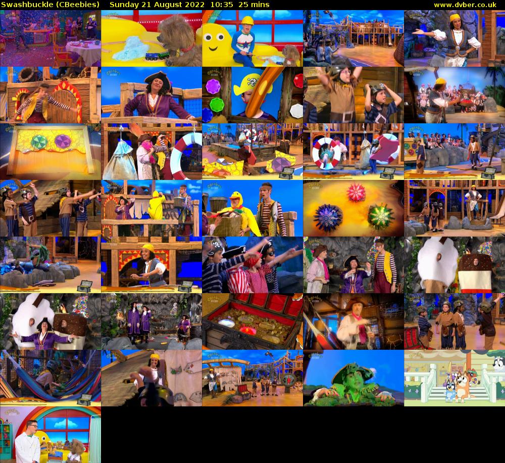 Swashbuckle (CBeebies) Sunday 21 August 2022 10:35 - 11:00