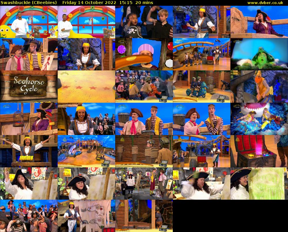 Swashbuckle (CBeebies) Friday 14 October 2022 15:15 - 15:35