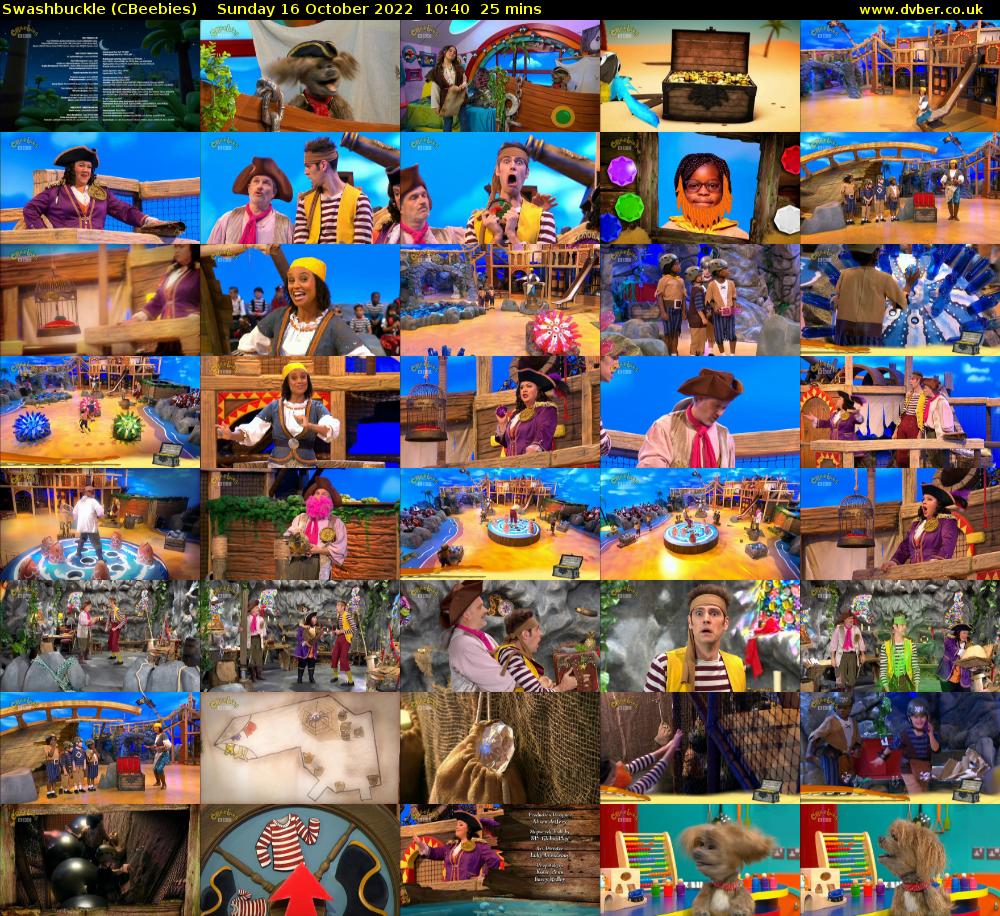 Swashbuckle (CBeebies) Sunday 16 October 2022 10:40 - 11:05