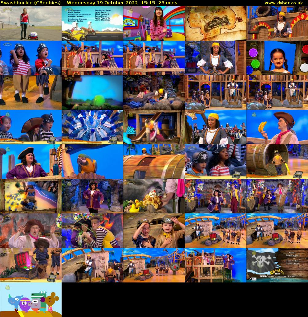 Swashbuckle (CBeebies) Wednesday 19 October 2022 15:15 - 15:40