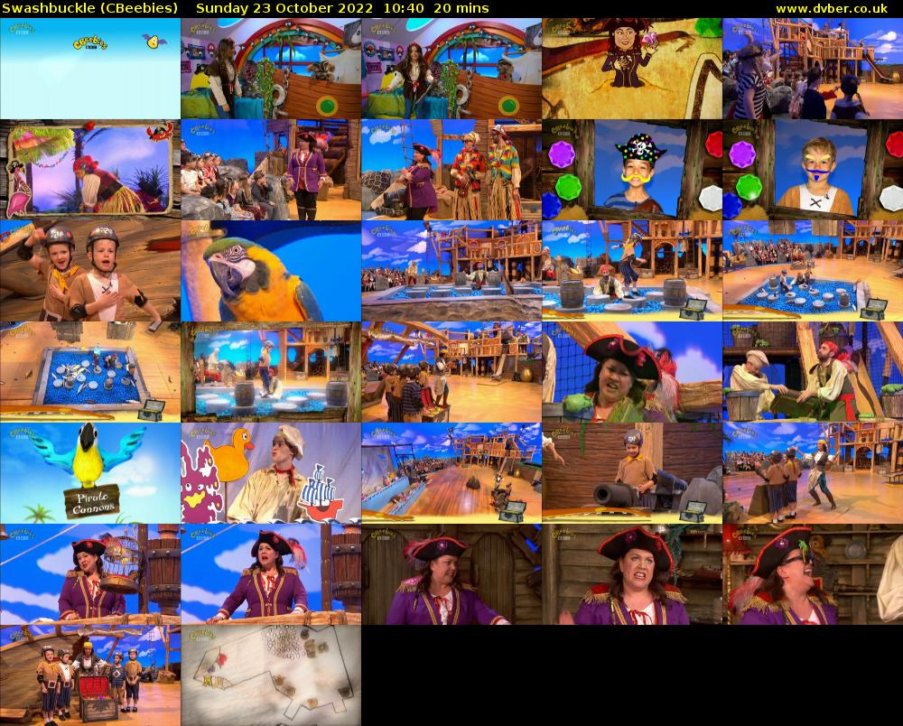 Swashbuckle (CBeebies) Sunday 23 October 2022 10:40 - 11:00