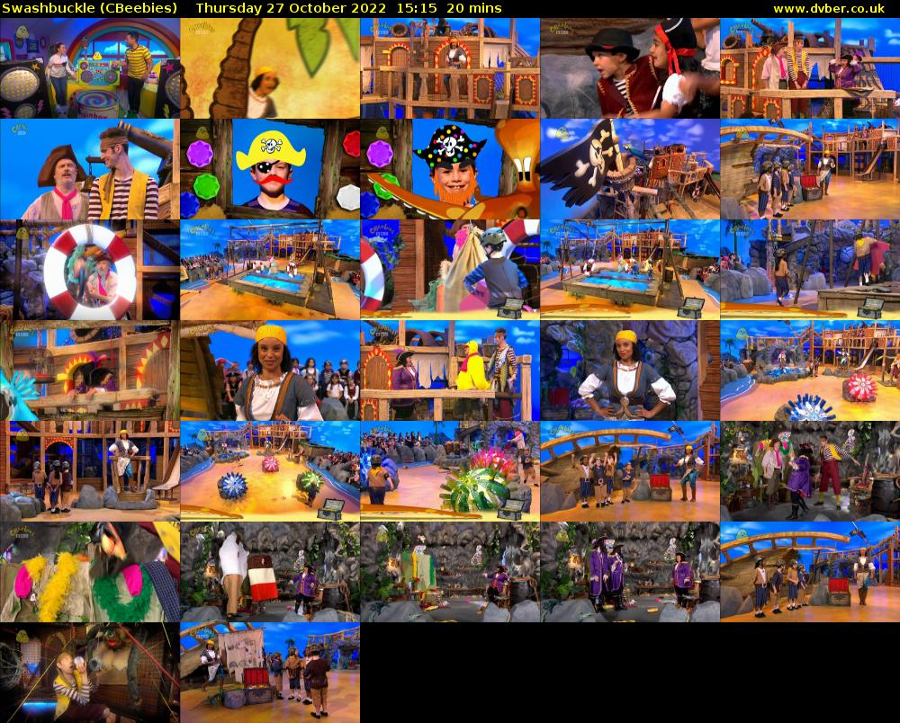 Swashbuckle (CBeebies) Thursday 27 October 2022 15:15 - 15:35