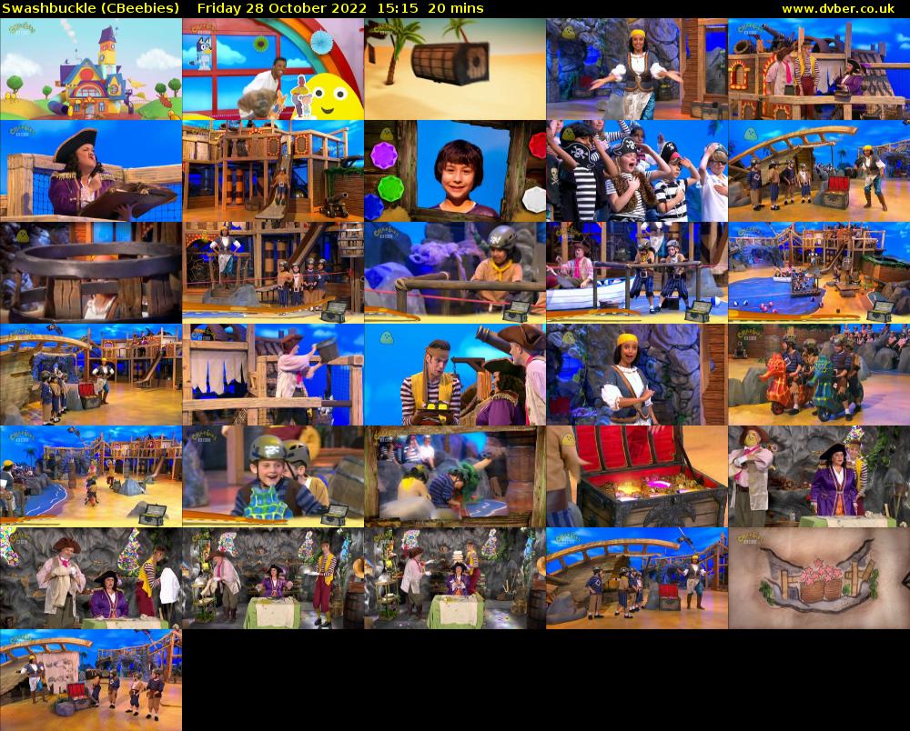 Swashbuckle (CBeebies) Friday 28 October 2022 15:15 - 15:35
