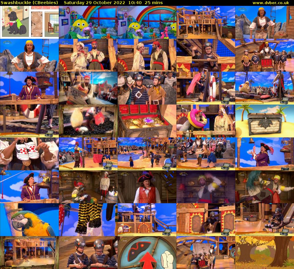 Swashbuckle (CBeebies) Saturday 29 October 2022 10:40 - 11:05