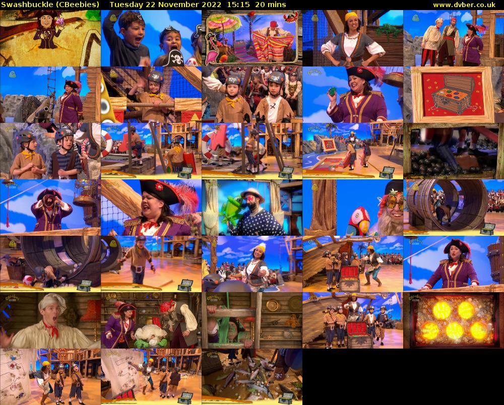 Swashbuckle (CBeebies) Tuesday 22 November 2022 15:15 - 15:35