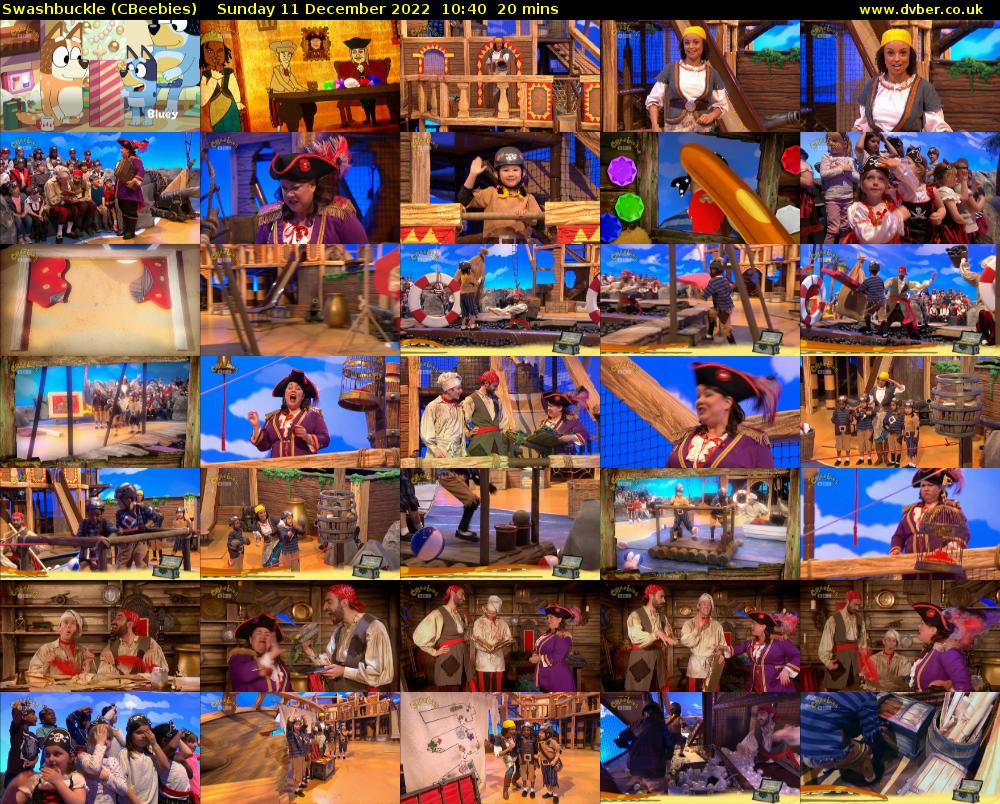 Swashbuckle (CBeebies) Sunday 11 December 2022 10:40 - 11:00