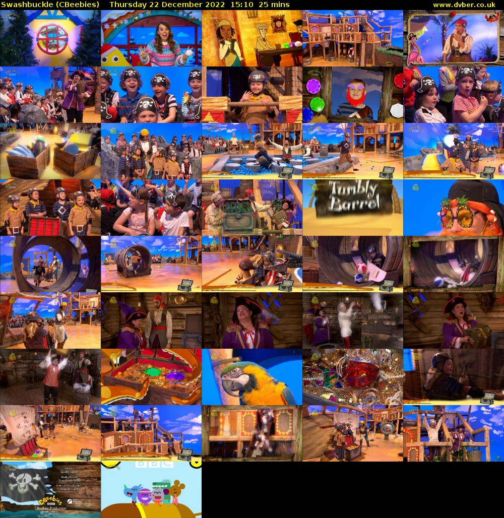 Swashbuckle (CBeebies) Thursday 22 December 2022 15:10 - 15:35