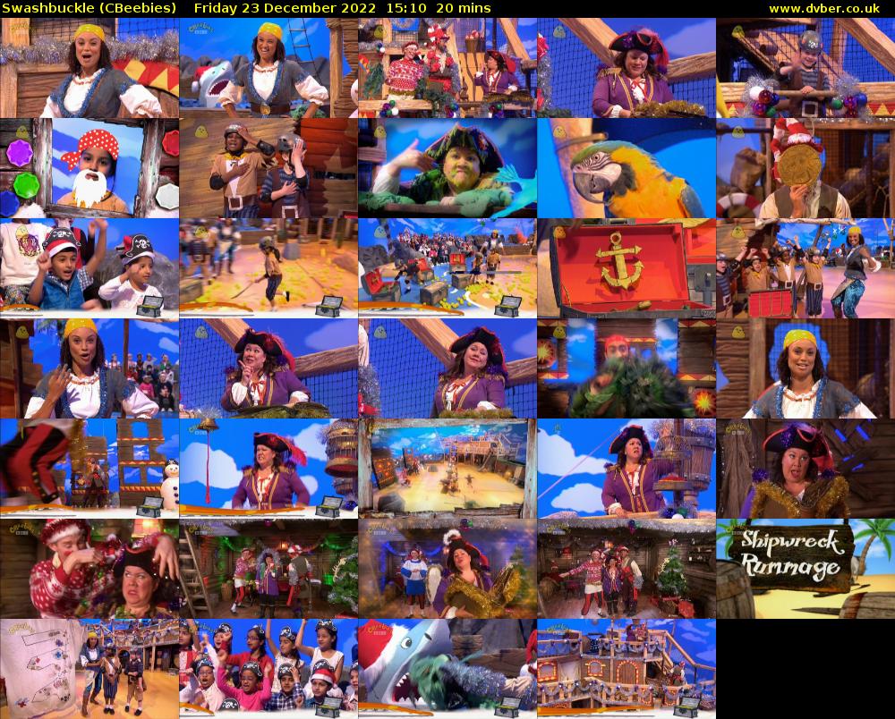 Swashbuckle (CBeebies) Friday 23 December 2022 15:10 - 15:30