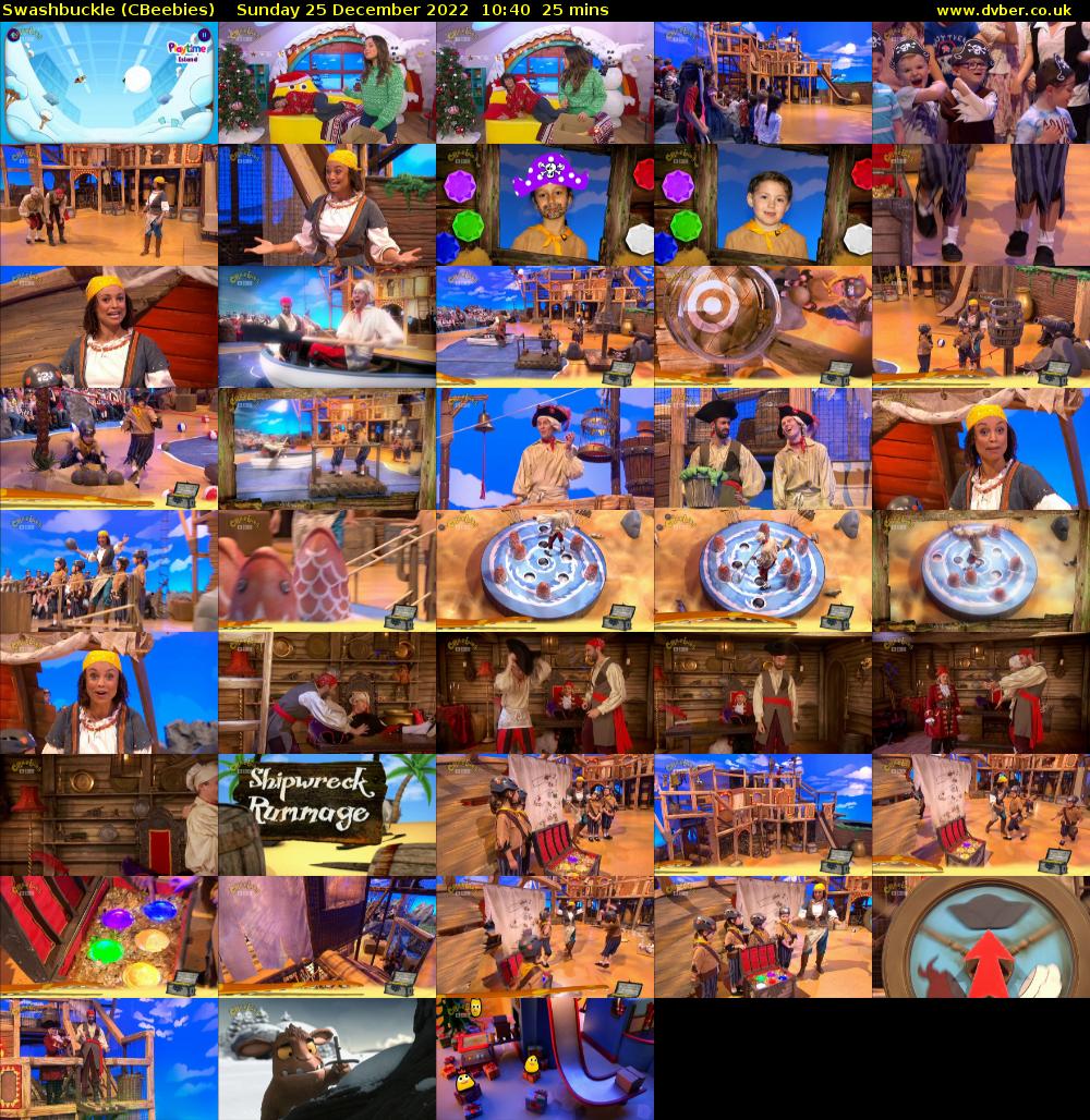 Swashbuckle (CBeebies) Sunday 25 December 2022 10:40 - 11:05
