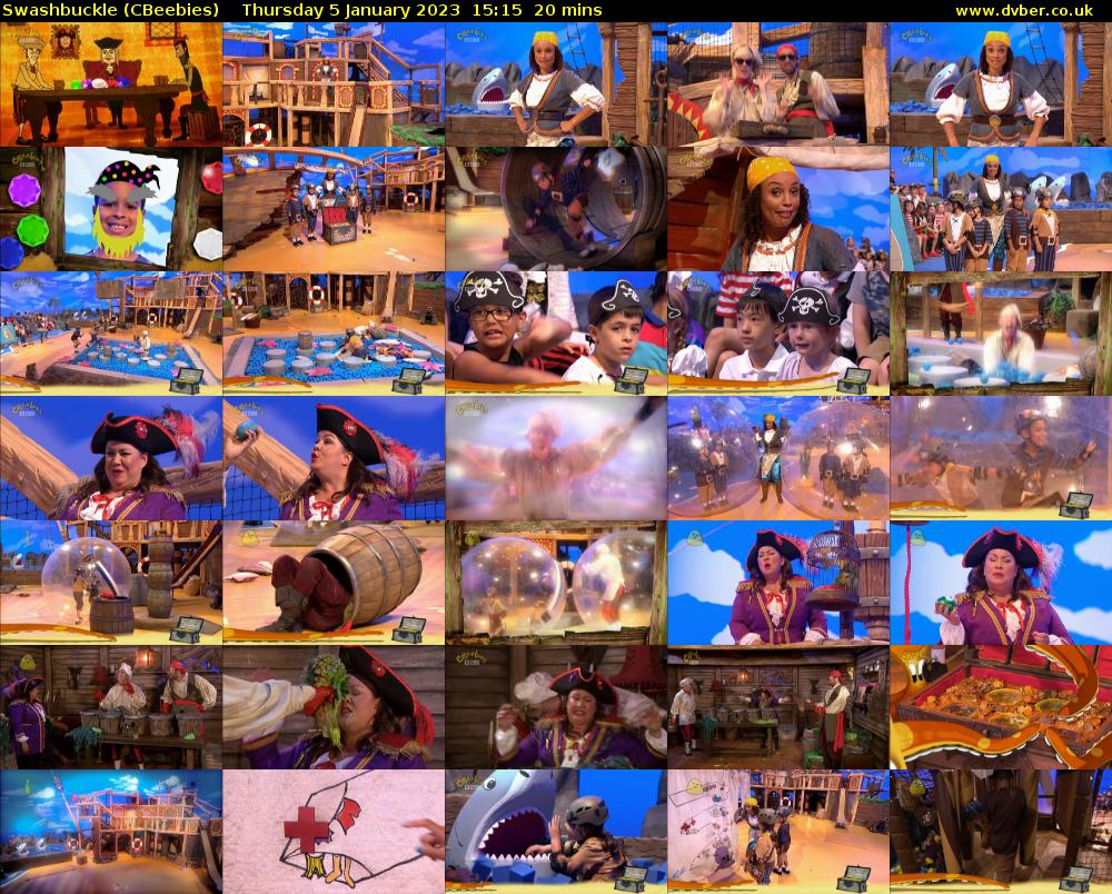 Swashbuckle (CBeebies) Thursday 5 January 2023 15:15 - 15:35