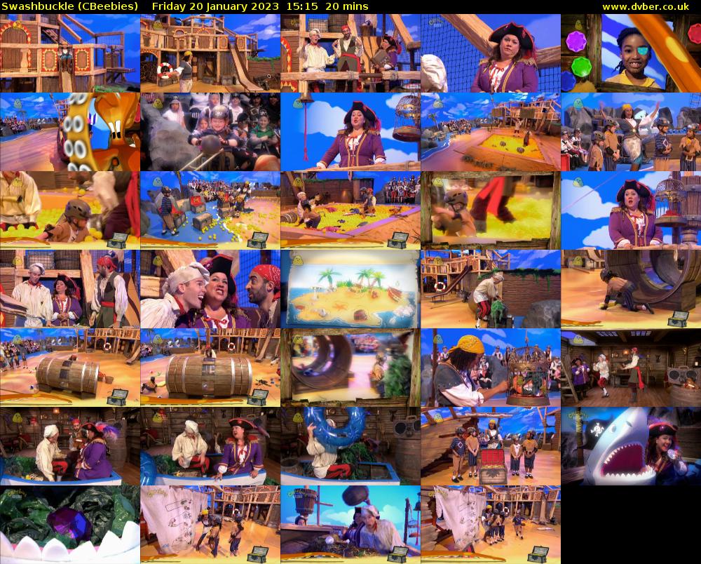 Swashbuckle (CBeebies) Friday 20 January 2023 15:15 - 15:35