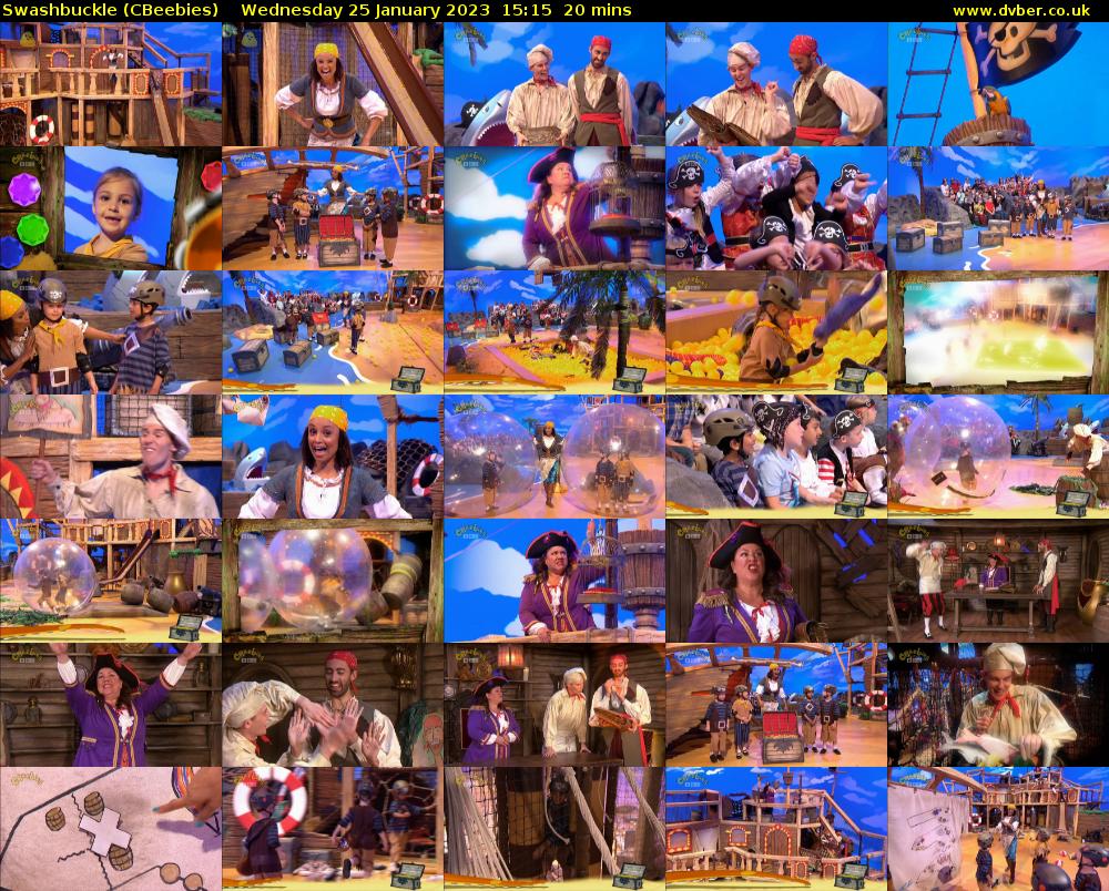 Swashbuckle (CBeebies) Wednesday 25 January 2023 15:15 - 15:35