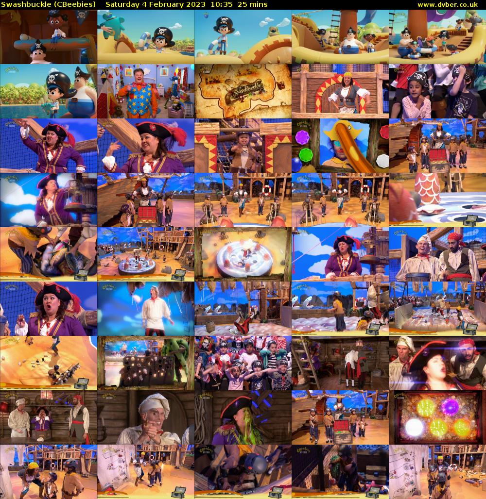 Swashbuckle (CBeebies) Saturday 4 February 2023 10:35 - 11:00