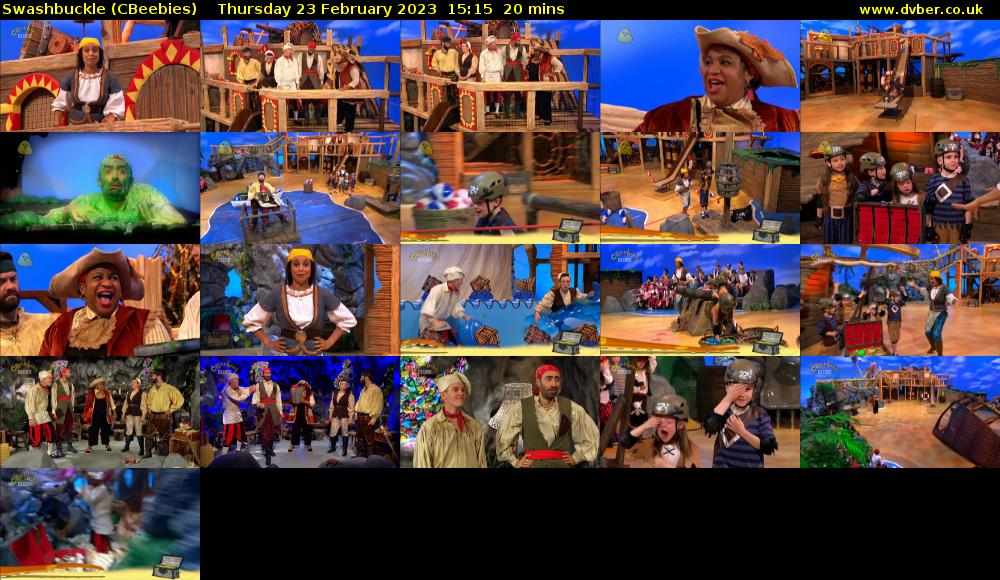 Swashbuckle (CBeebies) Thursday 23 February 2023 15:15 - 15:35