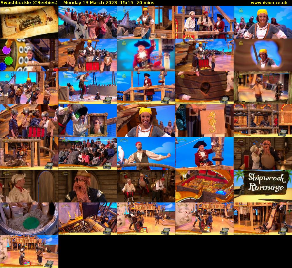 Swashbuckle (CBeebies) Monday 13 March 2023 15:15 - 15:35