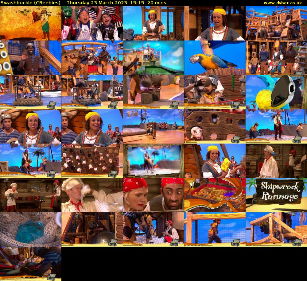 Swashbuckle (CBeebies) Thursday 23 March 2023 15:15 - 15:35