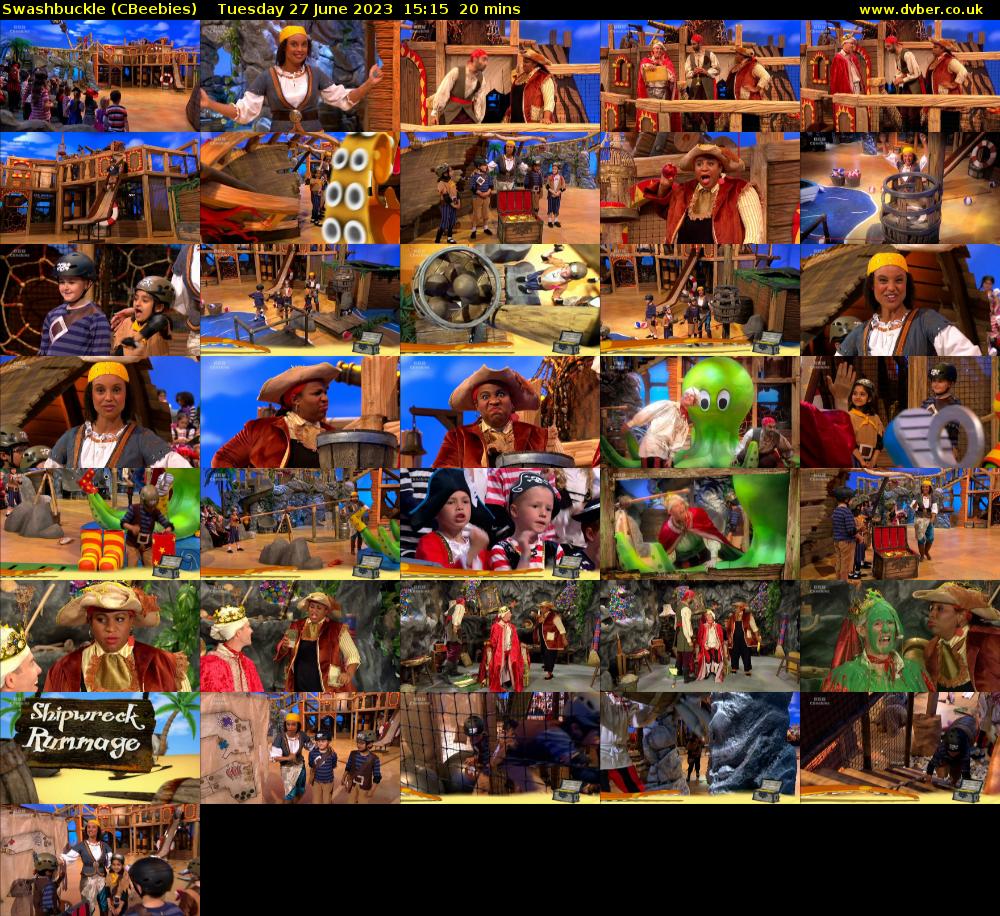 Swashbuckle (CBeebies) Tuesday 27 June 2023 15:15 - 15:35