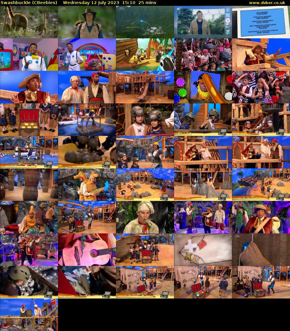 Swashbuckle (CBeebies) Wednesday 12 July 2023 15:10 - 15:35