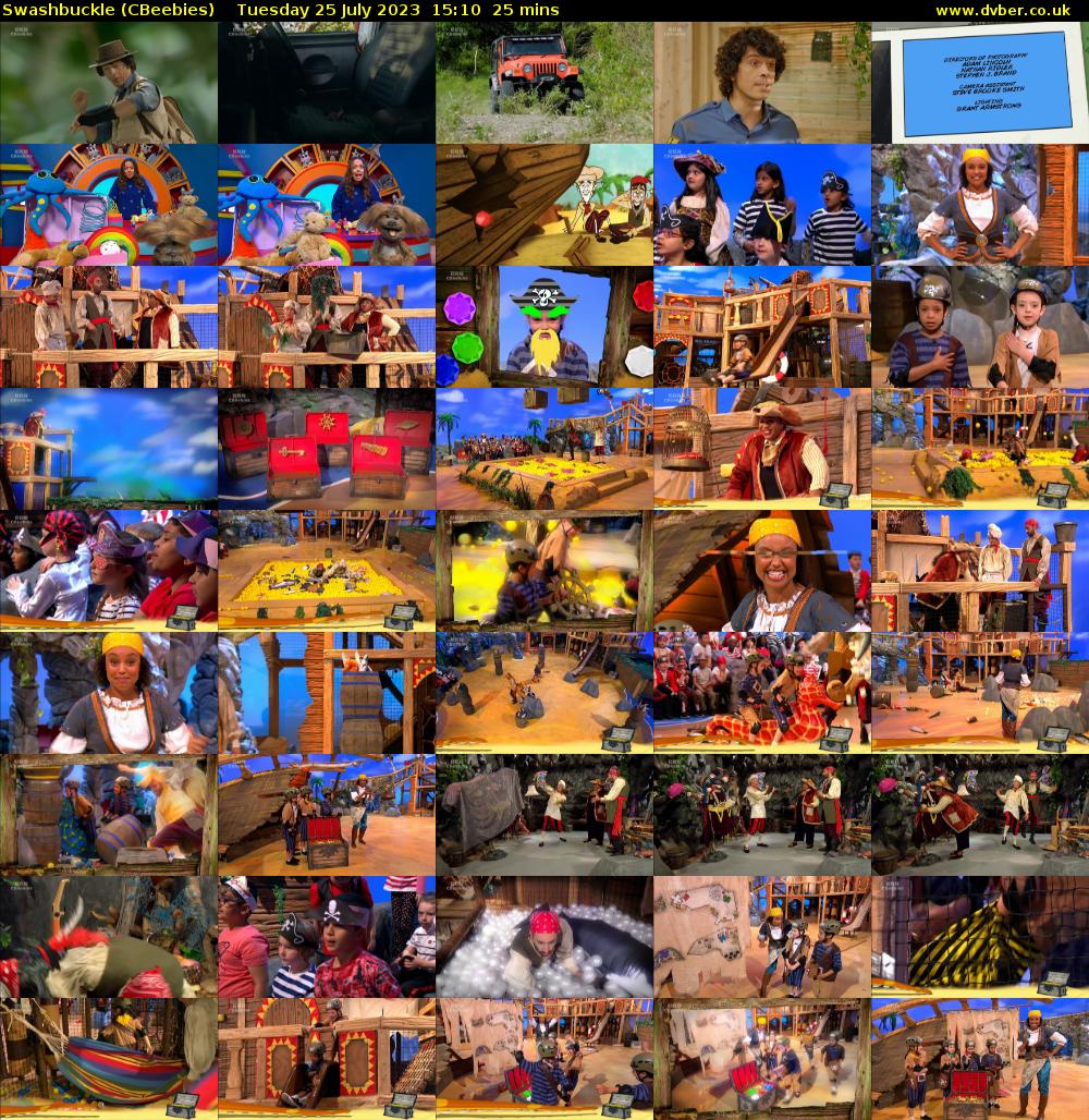 Swashbuckle (CBeebies) Tuesday 25 July 2023 15:10 - 15:35