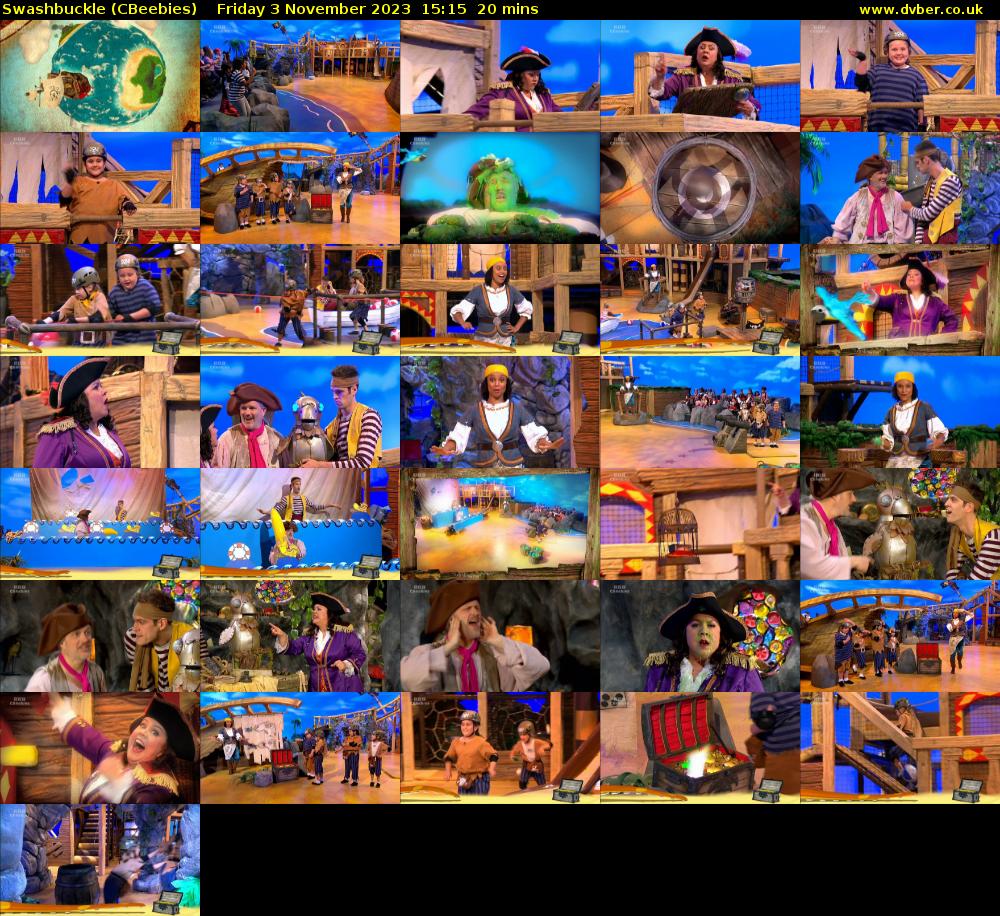 Swashbuckle (CBeebies) Friday 3 November 2023 15:15 - 15:35