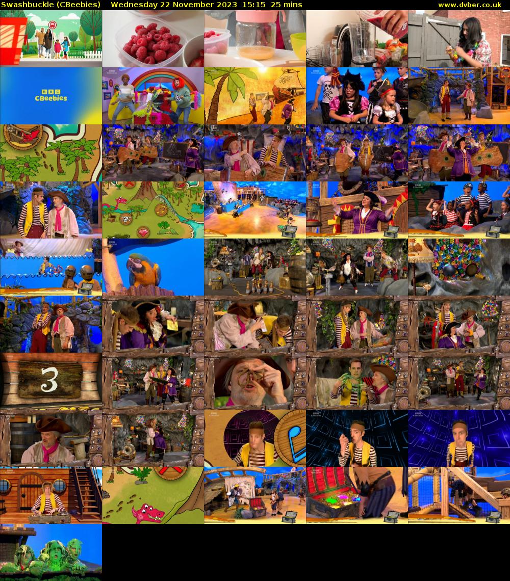 Swashbuckle (CBeebies) Wednesday 22 November 2023 15:15 - 15:40