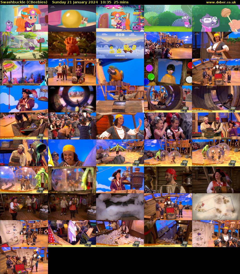 Swashbuckle (CBeebies) Sunday 21 January 2024 10:35 - 11:00
