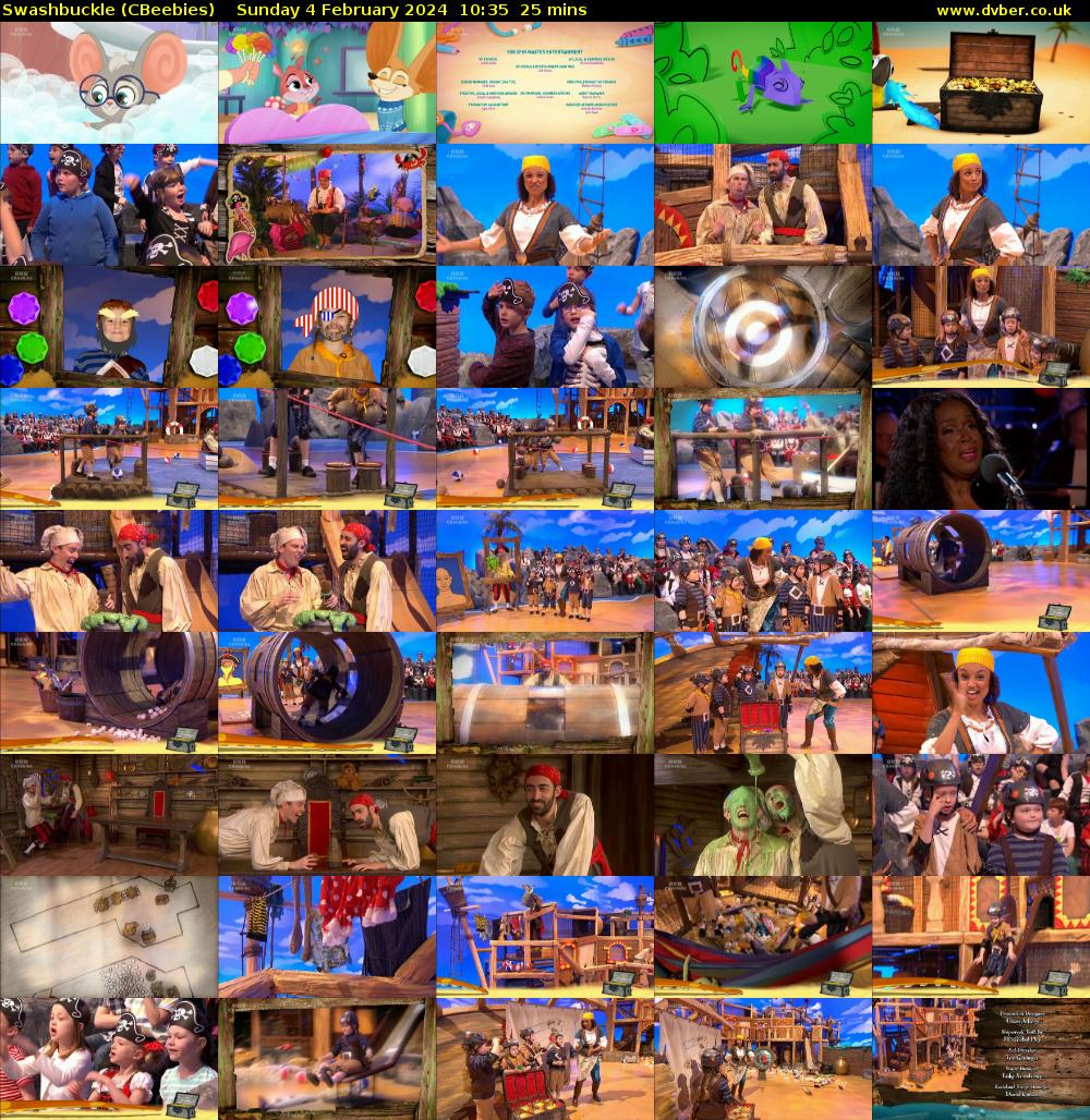 Swashbuckle (CBeebies) Sunday 4 February 2024 10:35 - 11:00