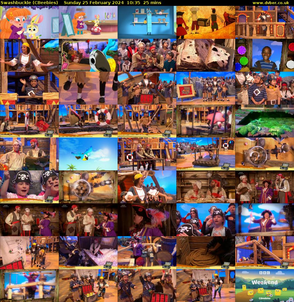 Swashbuckle (CBeebies) Sunday 25 February 2024 10:35 - 11:00