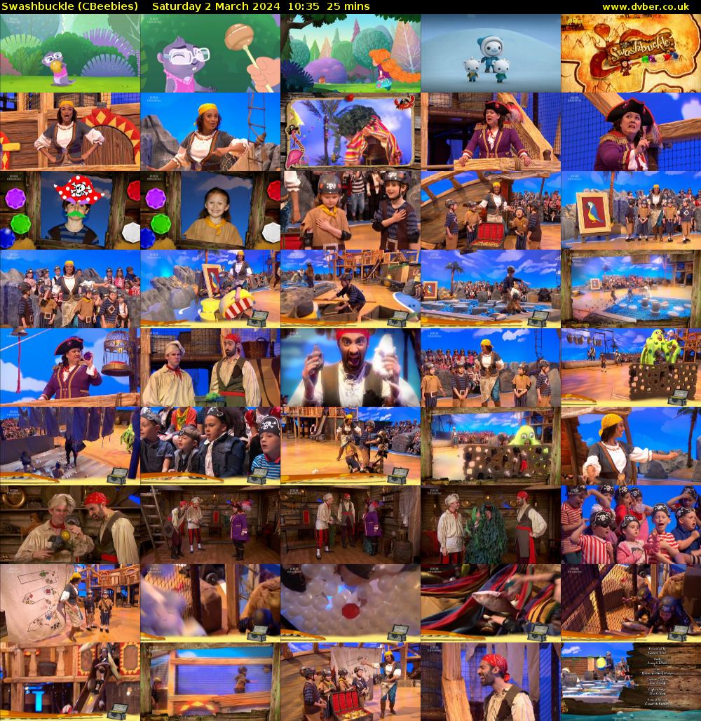 Swashbuckle (CBeebies) Saturday 2 March 2024 10:35 - 11:00
